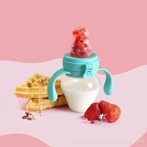 Mangeoire à fruits en silicone flexible gratuite pour bébé